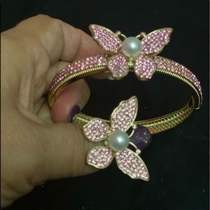 Set, gold bath 14 k bracelet and ring